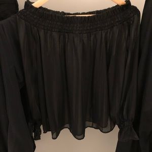 Bebe black off the shoulder top.